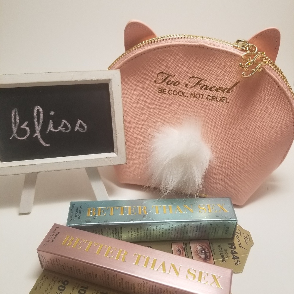 2 Better Than Sex Mascara + Too Faced Bunny Bag! - Picture 1 of 5